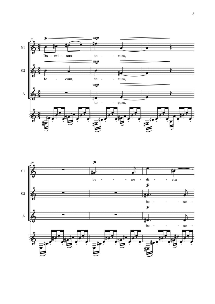Ave Maria (SSA, Organ)